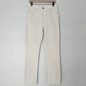 AG Adriano Goldschmied High Rise Slim Straight Jeans Womens 29R Ivory